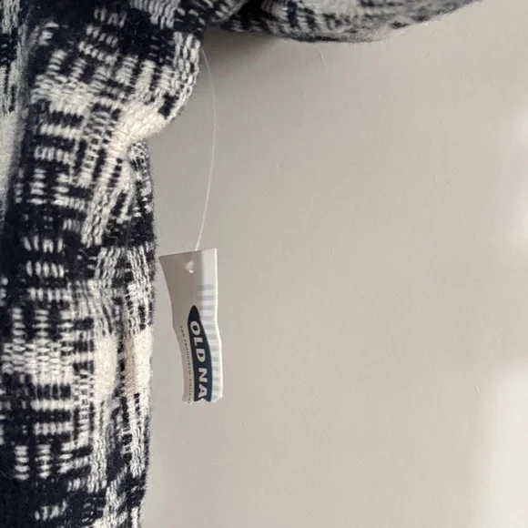 Navy and White Patterned Coat NWT - Picture 5 of 10